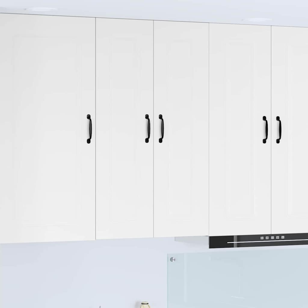 Dulap suspendat de bucatarie cu usa Alb lucios 60 x 31 x 100 cm — imaginea 2