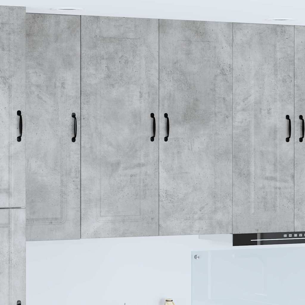 Dulap suspendat de bucatarie Gri din beton 80 x 31 x 100 cm — imaginea 2