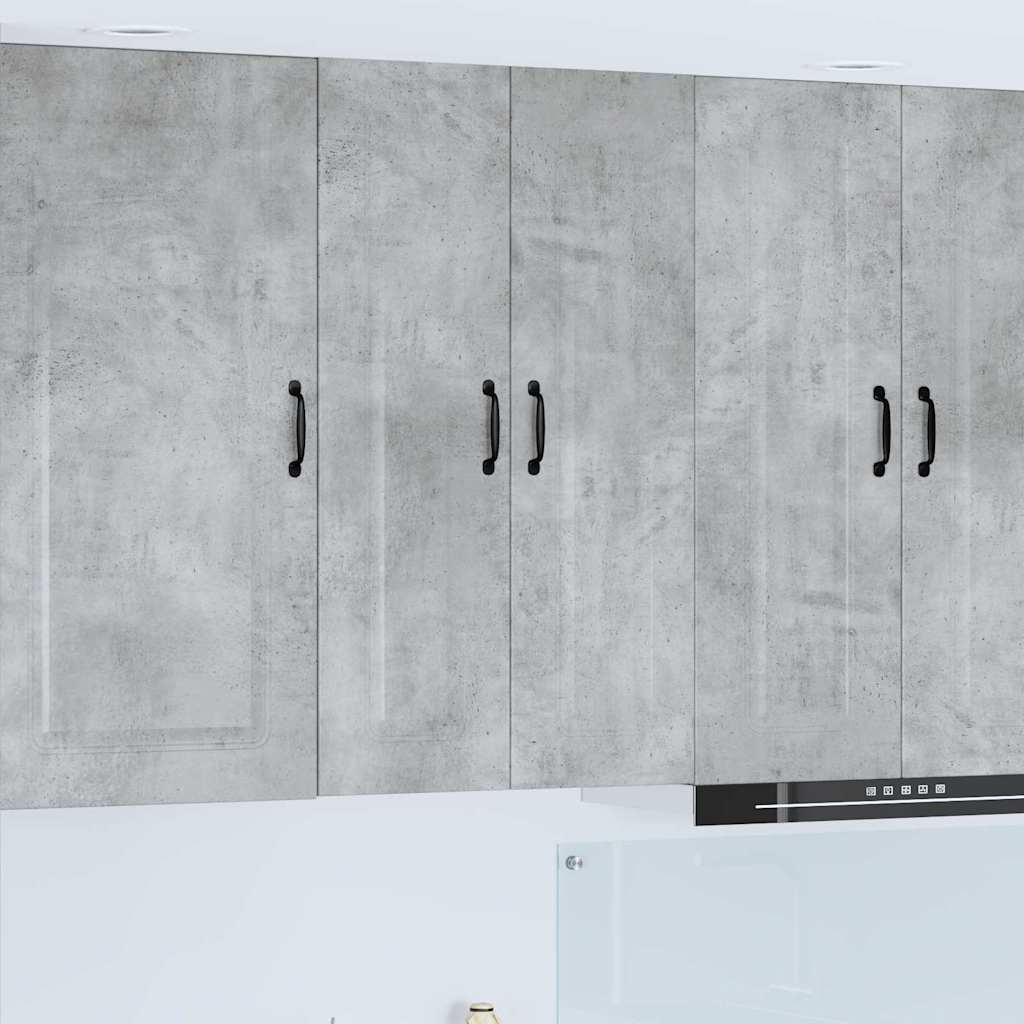 Dulap suspendat de bucatarie Gri din beton 60 x 31 x 100 cm — imaginea 2