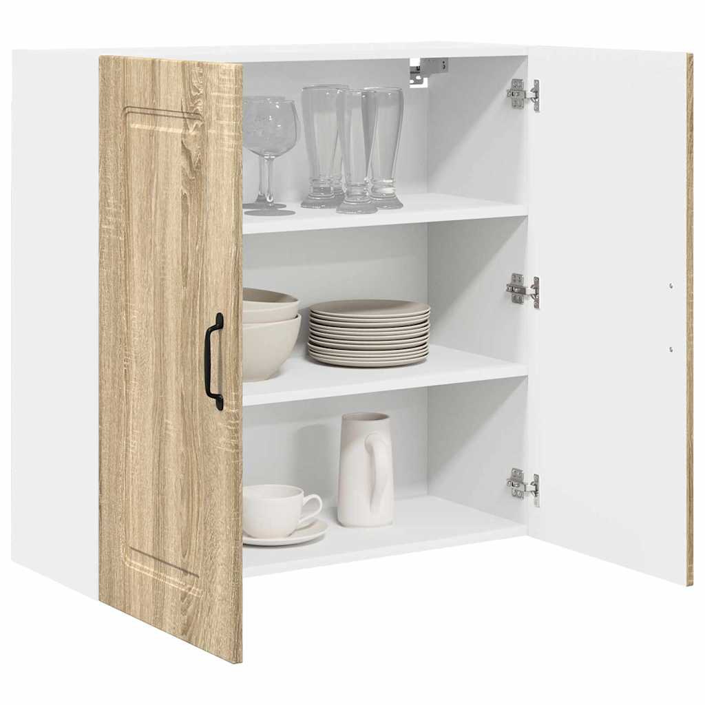 Dulap suspendat de bucatarie Stejar Sonoma 80 x 31 x 80 cm — imaginea 4