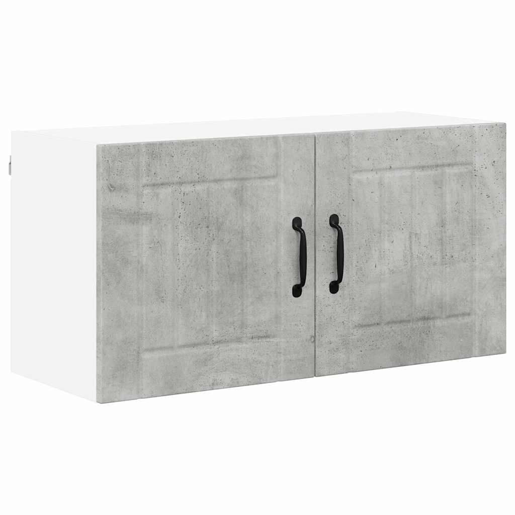 Dulap suspendat de bucatarie Gri din beton 80 x 31 x 40 cm