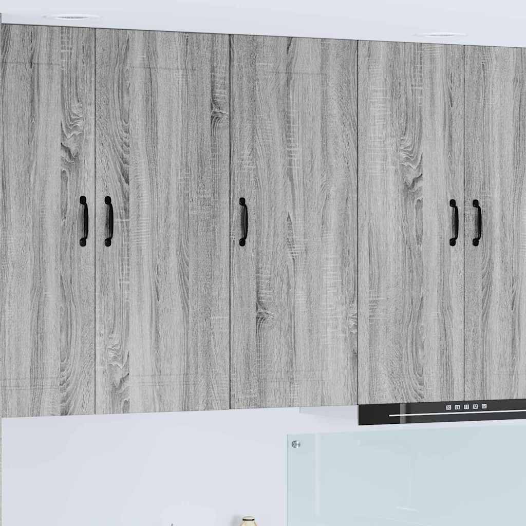 Dulap suspendat de bucatarie cu usa Gri Sonoma 40 x 31 x 100 cm — imaginea 2