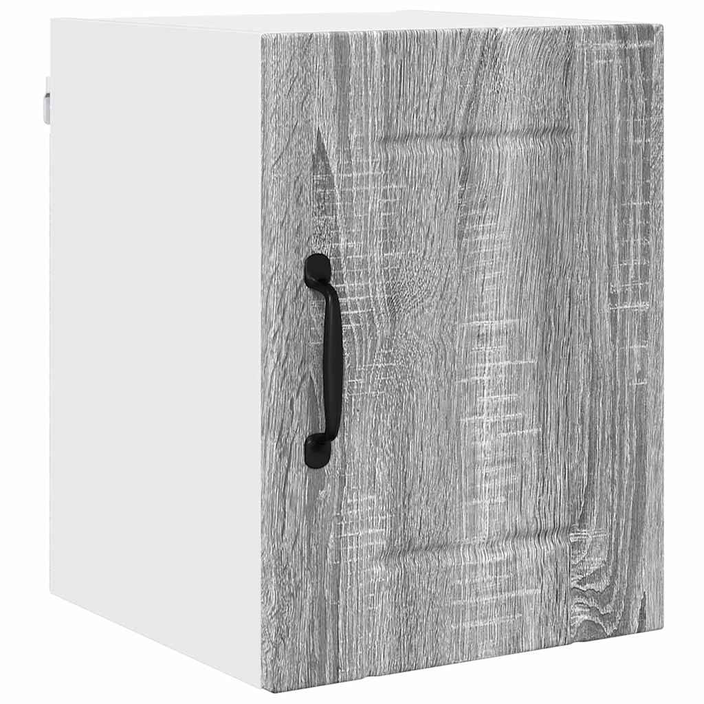 Dulap suspendat de bucatarie cu raft Gri Sonoma 30 x 31 x 40 cm