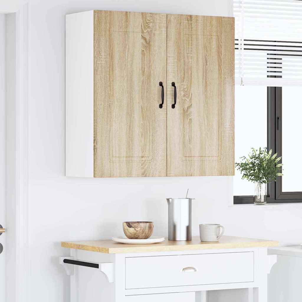 Dulap suspendat de bucatarie Stejar Sonoma 80 x 31 x 80 cm — imaginea 5