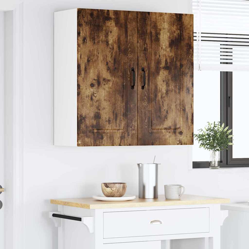 Dulap suspendat de bucatarie Stejar fumuriu 80 x 31 x 80 cm — imaginea 5