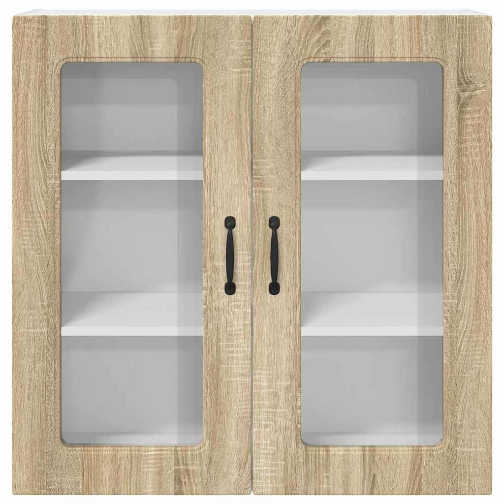 Dulap suspendat de bucatarie Stejar Sonoma 80 x 31 x 80 cm — imaginea 7