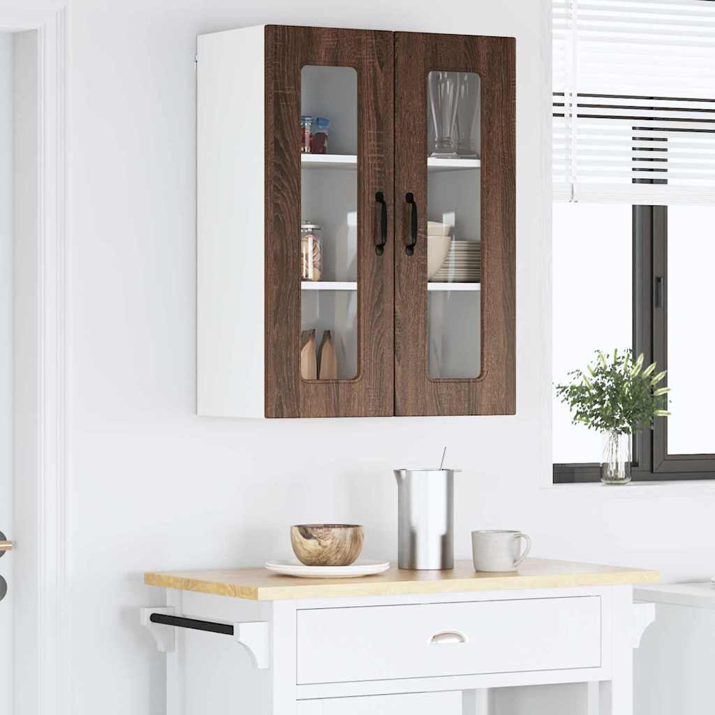Dulap suspendat de bucatarie Stejar inchis 60 x 31 x 80 cm — imaginea 5
