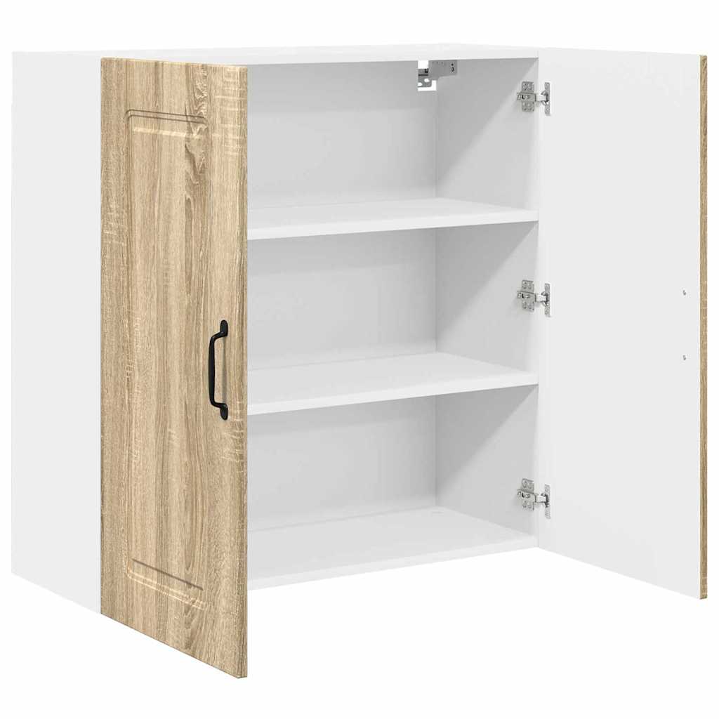 Dulap suspendat de bucatarie Stejar Sonoma 80 x 31 x 80 cm — imaginea 6