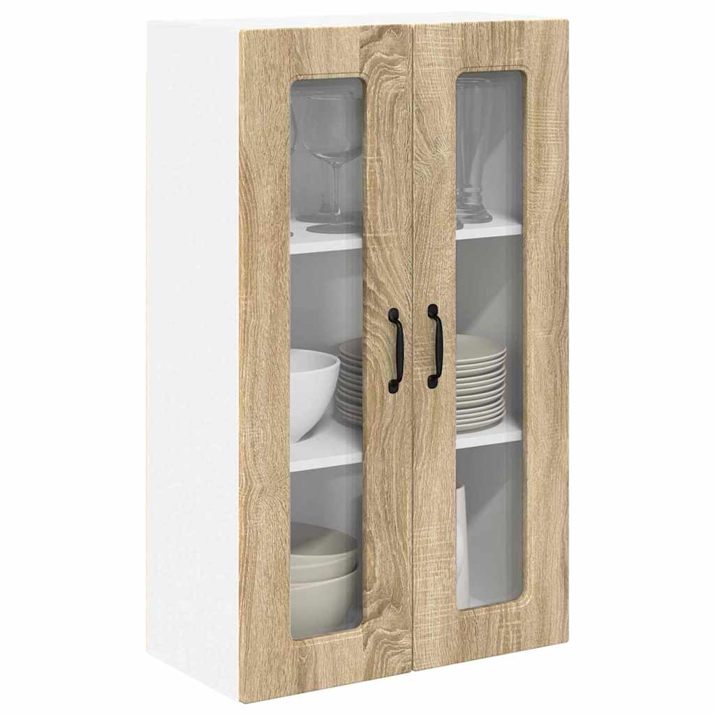 Dulap suspendat de bucatarie Stejar Sonoma 60 x 31 x 100 cm — imaginea 4