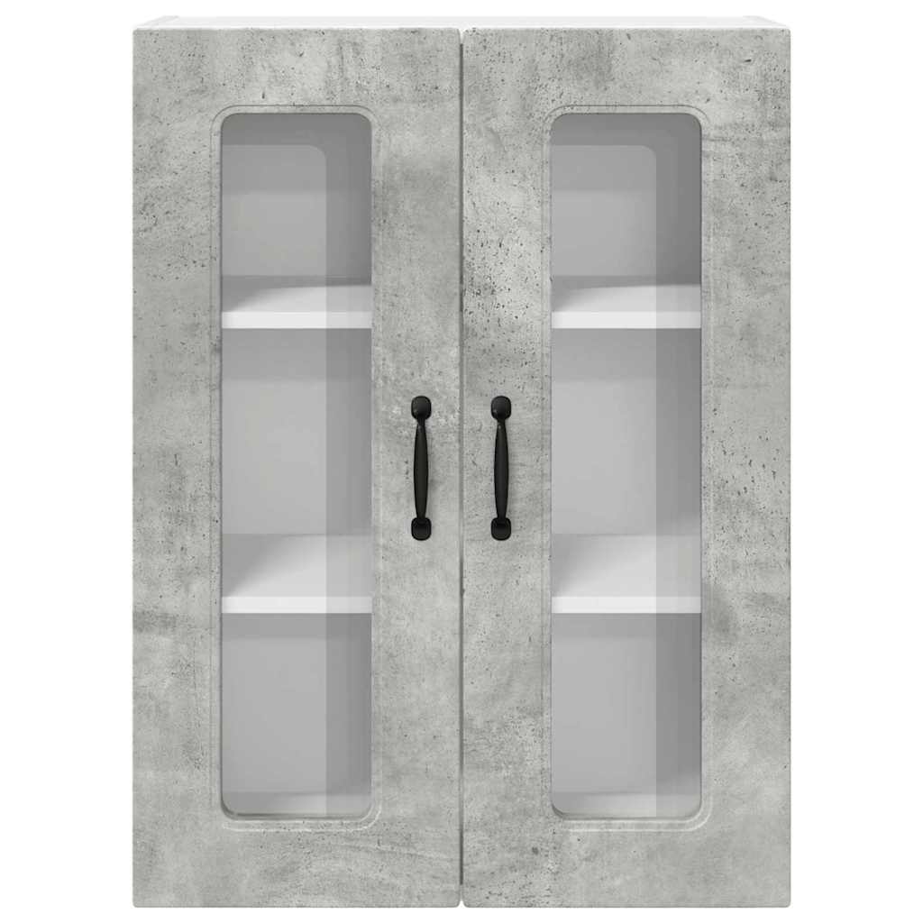 Dulap suspendat de bucatarie Gri din beton 60 x 31 x 80 cm — imaginea 7