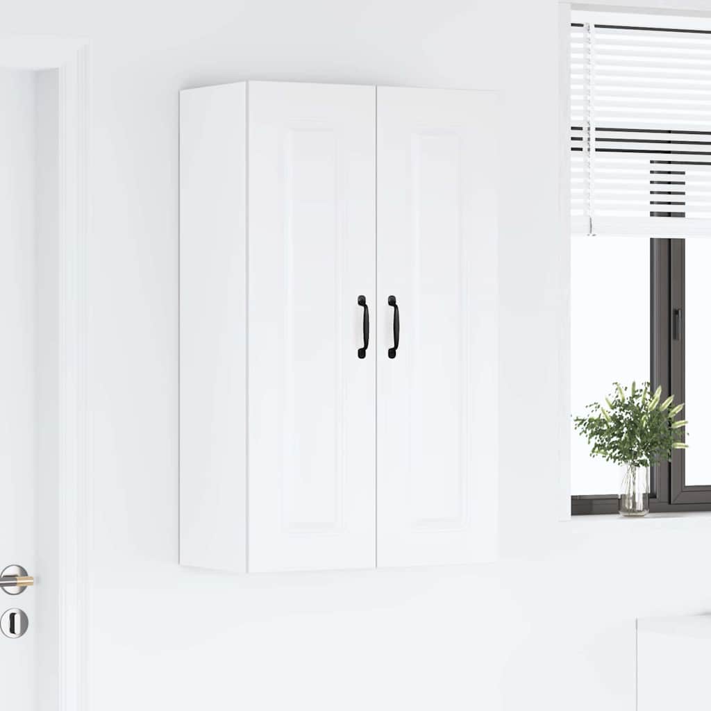 Dulap suspendat de bucatarie cu usa Alb lucios 60 x 31 x 100 cm — imaginea 5