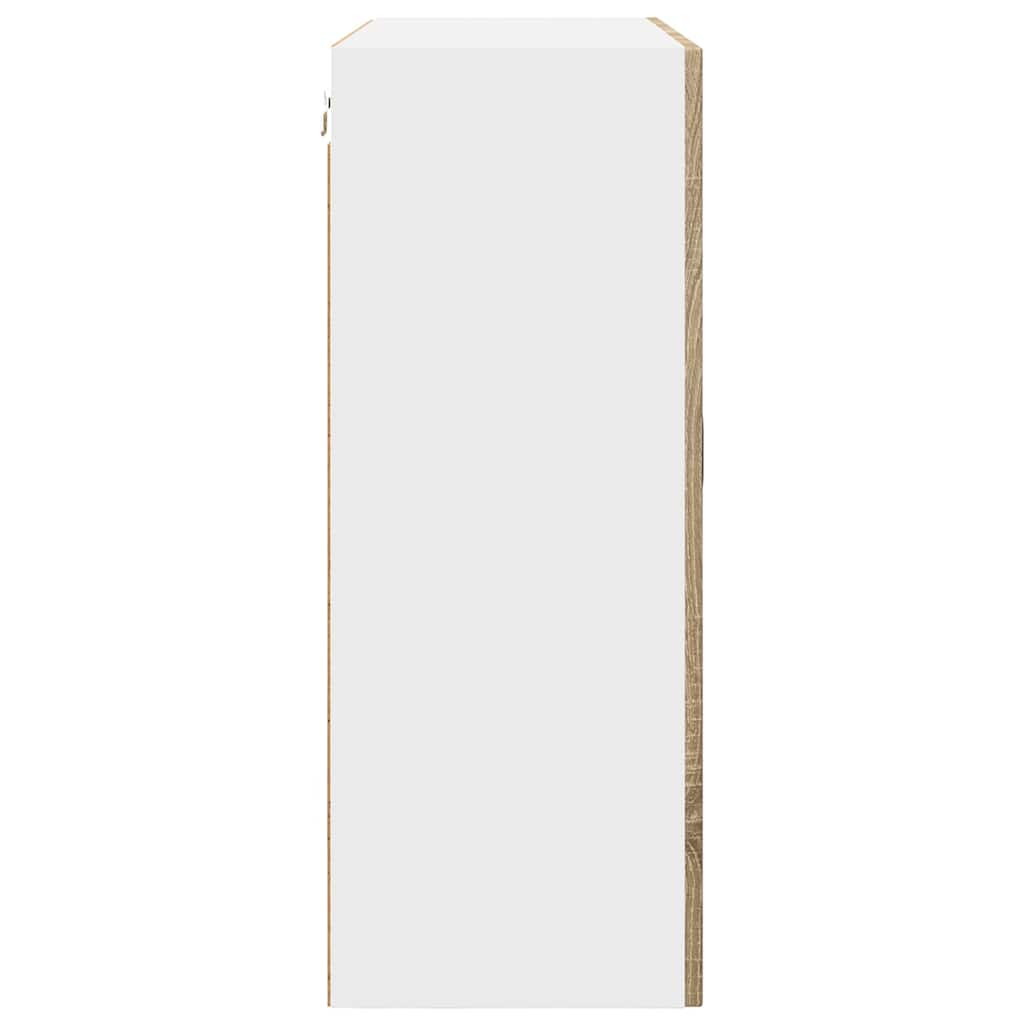 Dulap suspendat de bucatarie Stejar Sonoma 80 x 31 x 80 cm — imaginea 8