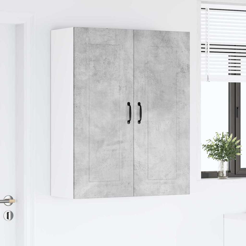 Dulap suspendat de bucatarie Gri din beton 80 x 31 x 100 cm — imaginea 5