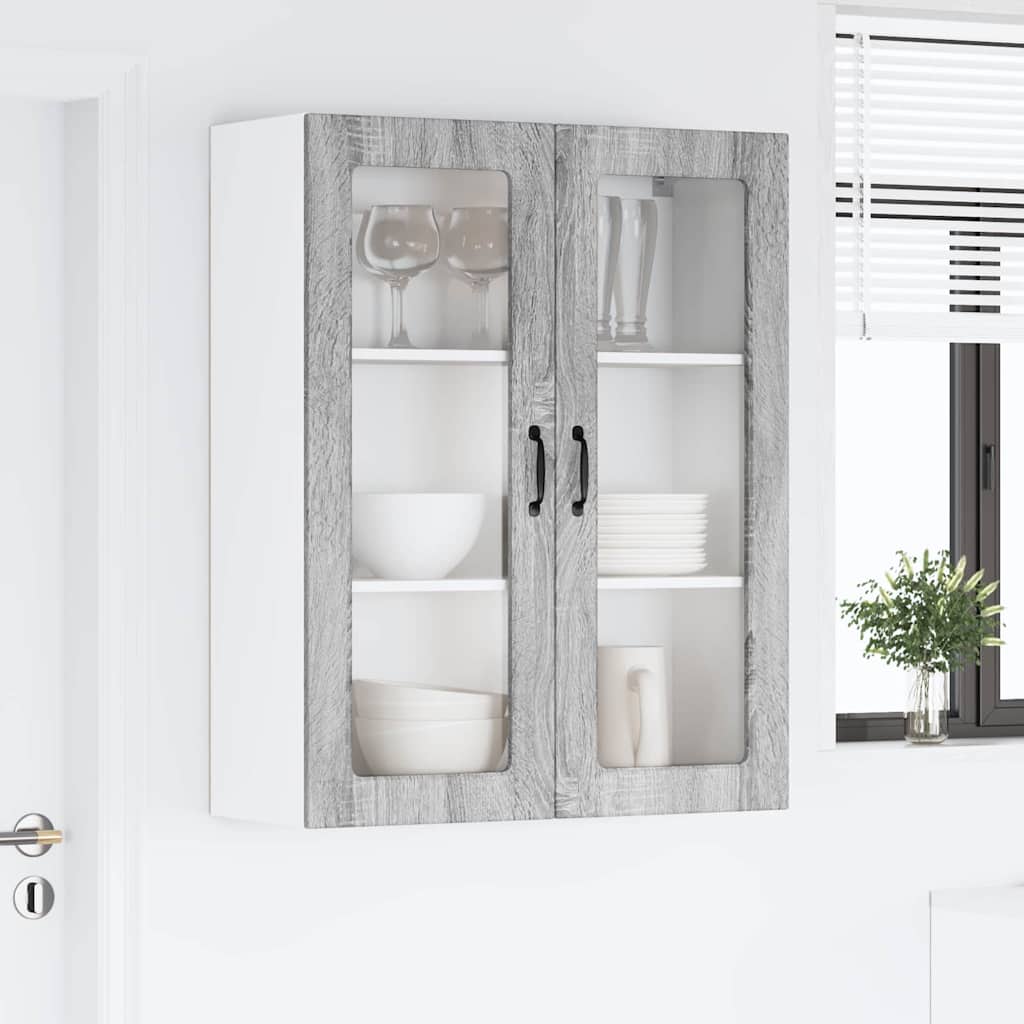 Dulap suspendat de bucatarie cu usa Gri Sonoma 80 x 31 x 100 cm — imaginea 5
