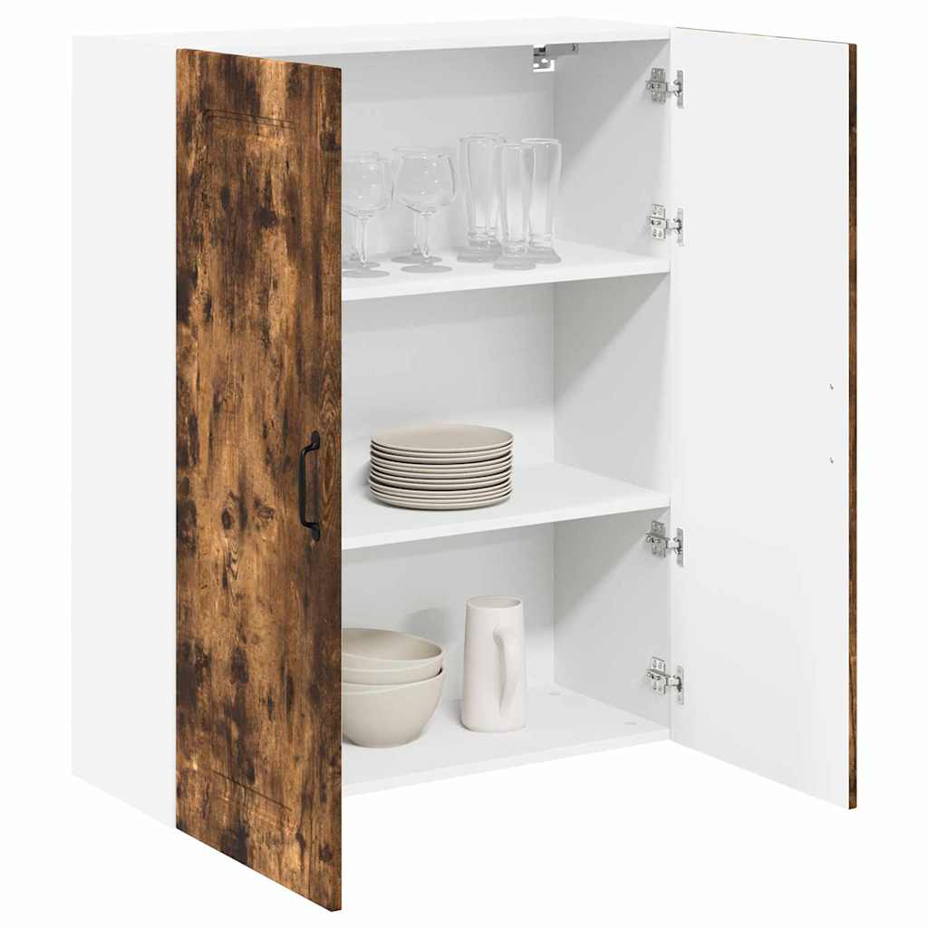 Dulap suspendat de bucatarie Stejar fumuriu 80 x 31 x 100 cm — imaginea 4