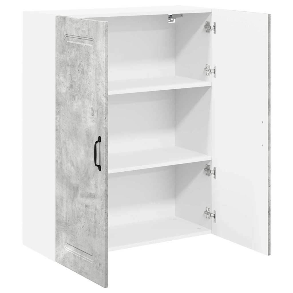 Dulap suspendat de bucatarie Gri din beton 80 x 31 x 100 cm — imaginea 6