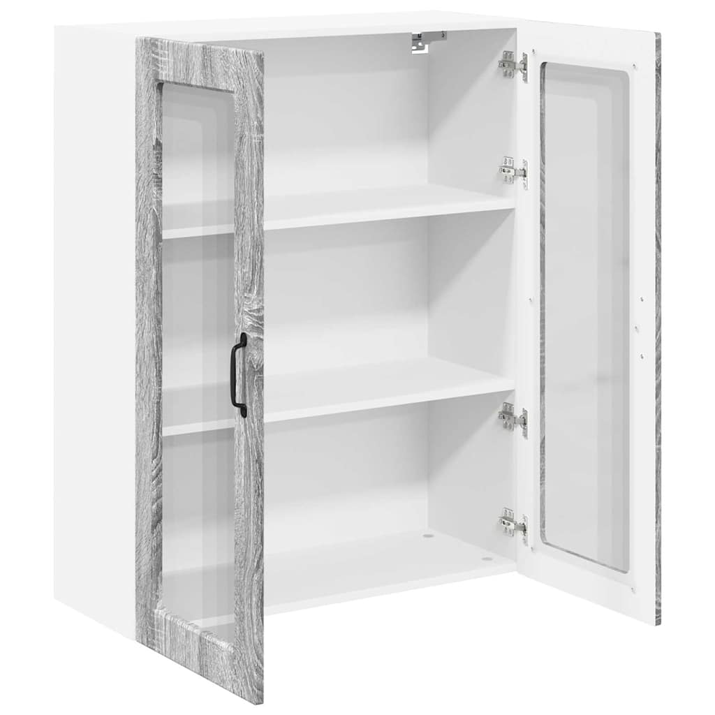 Dulap suspendat de bucatarie cu usa Gri Sonoma 80 x 31 x 100 cm — imaginea 6