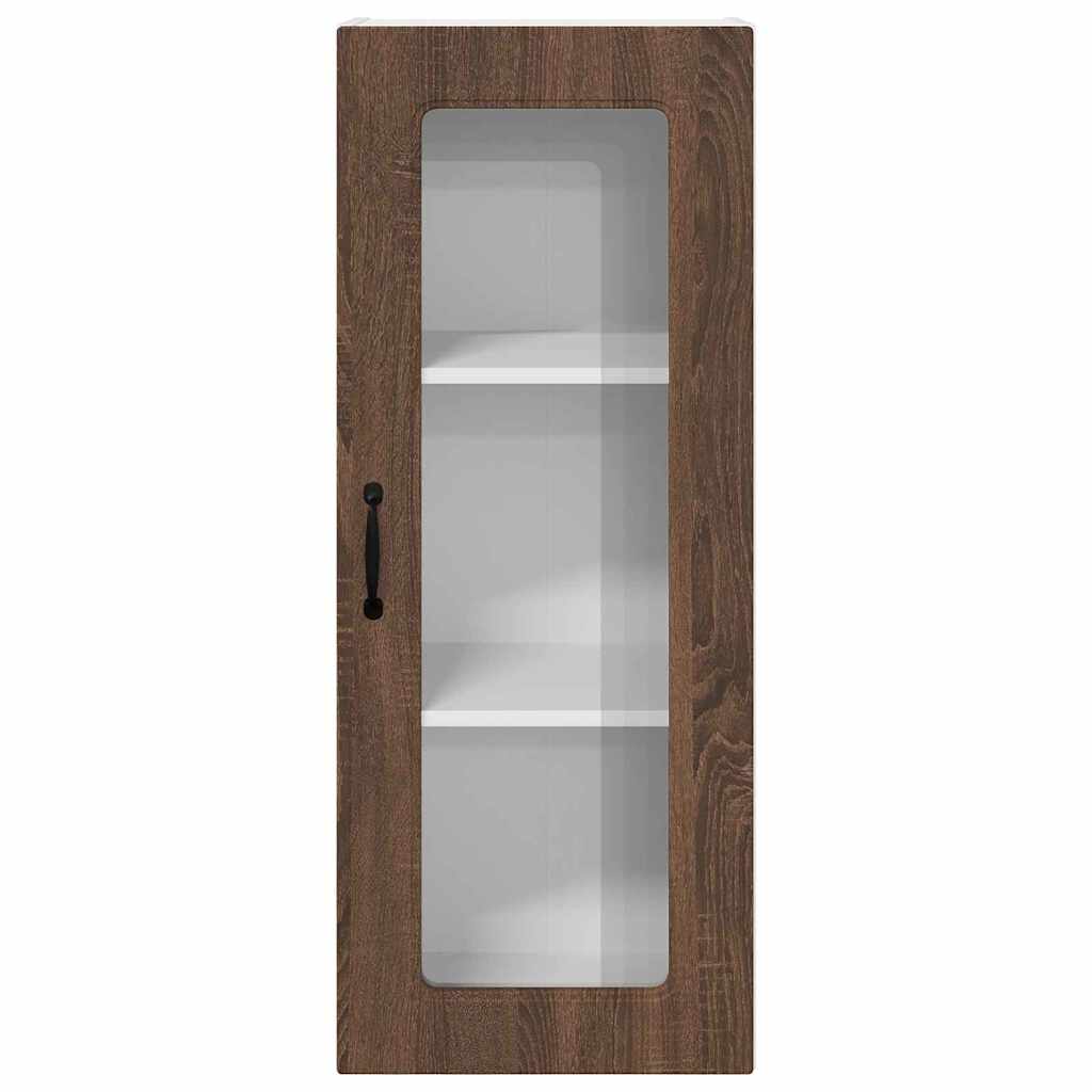 Dulap suspendat de bucatarie Stejar inchis 40 x 31 x 100 cm — imaginea 7