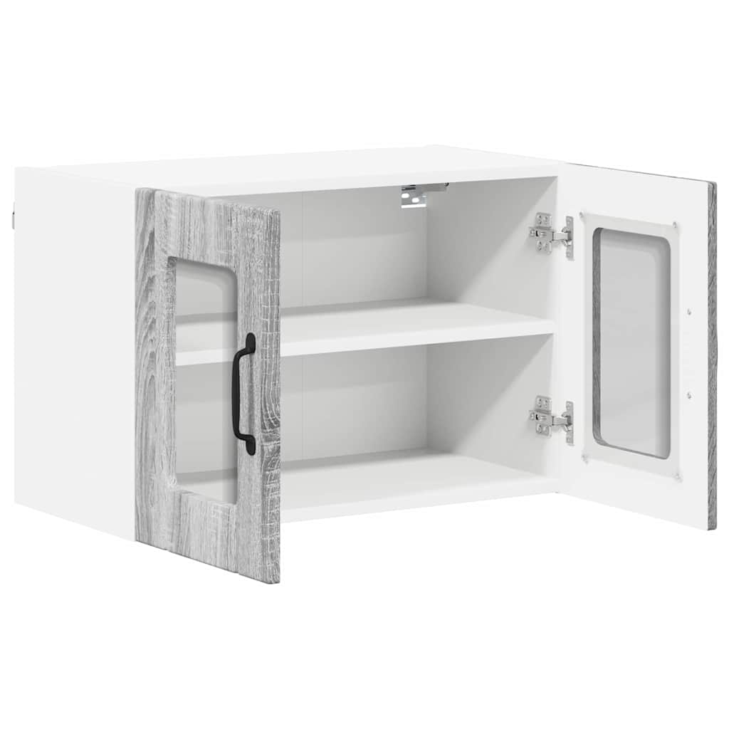 Dulap suspendat de bucatarie cu raft Gri Sonoma 60 x 31 x 40 cm — imaginea 6