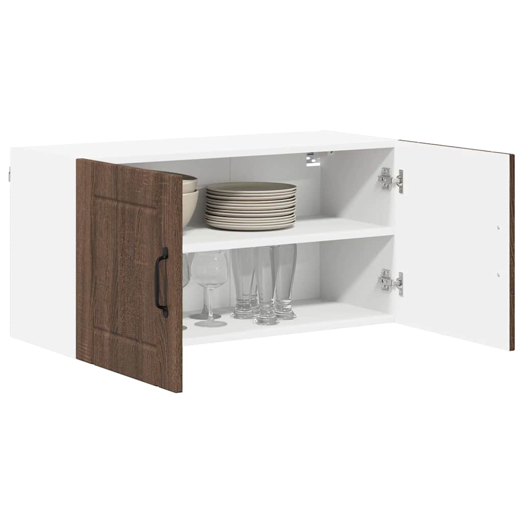 Dulap suspendat de bucatarie Stejar inchis 80 x 31 x 40 cm — imaginea 4