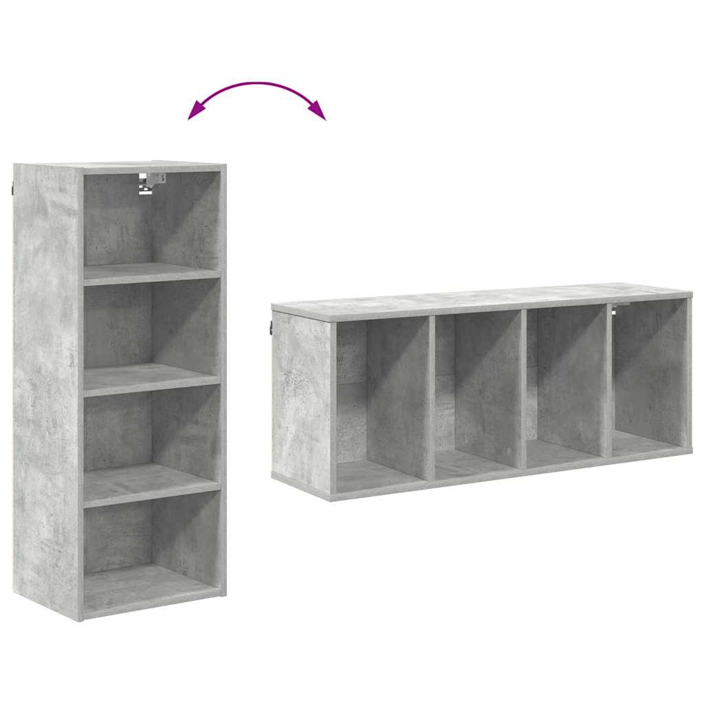 Dulap suspendat cu raft Riga Gri din beton 40 x 29,5 x 100 cm — imaginea 11