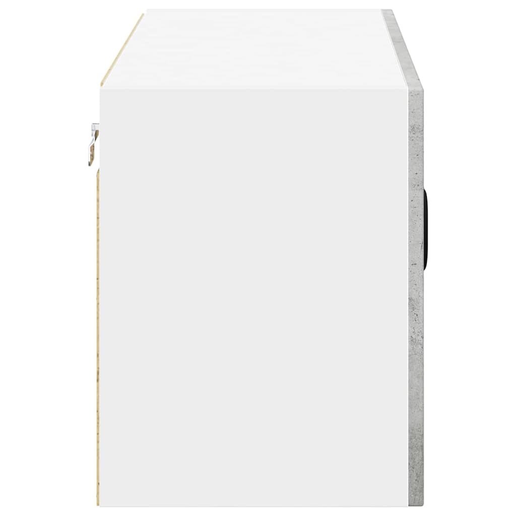 Dulap suspendat de bucatarie Gri din beton 80 x 31 x 40 cm — imaginea 8