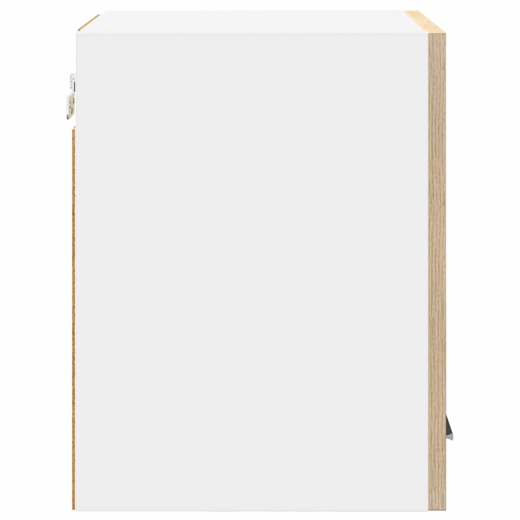 Dulap suspendat Riga 2 pcs Stejar Sonoma si Alb 30 x 31 x 40 cm — imaginea 8