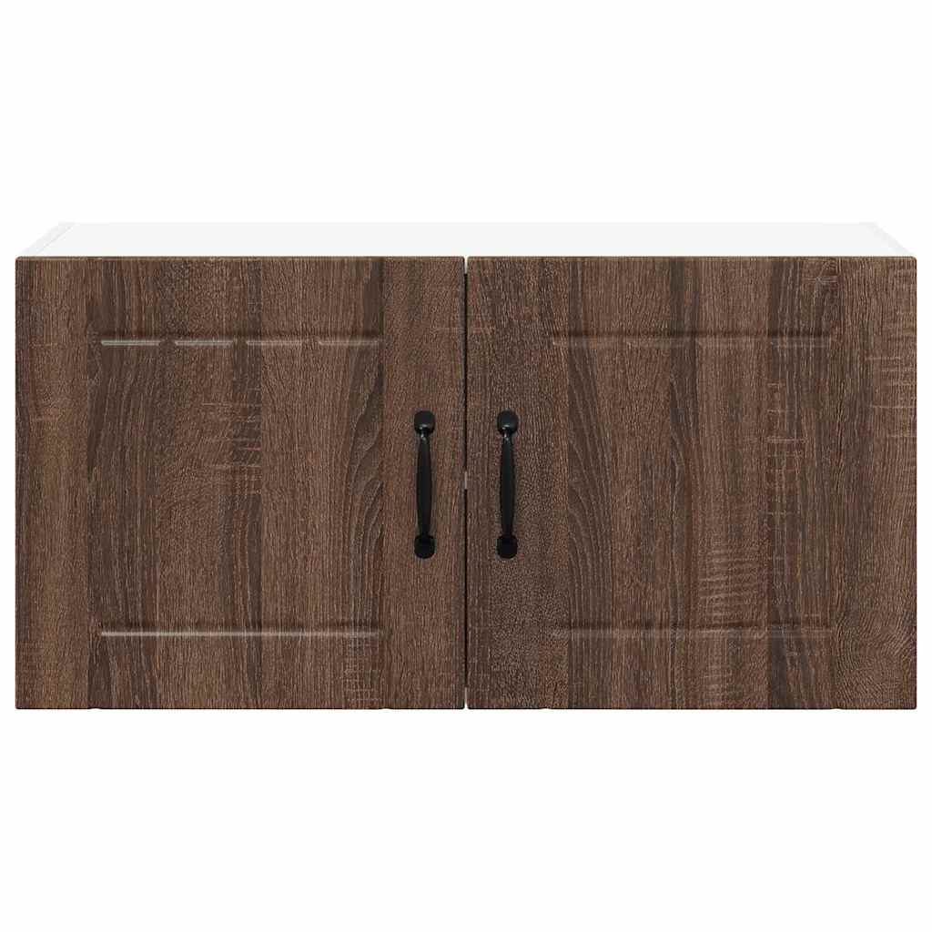 Dulap suspendat de bucatarie Stejar inchis 80 x 31 x 40 cm — imaginea 7