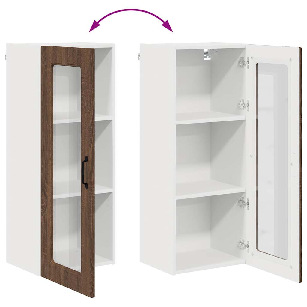 Dulap suspendat de bucatarie Stejar inchis 40 x 31 x 100 cm — imaginea 12