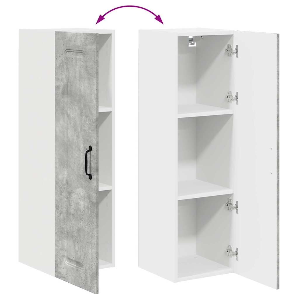 Dulap suspendat de bucatarie Gri din beton 30 x 31 x 100 cm — imaginea 12