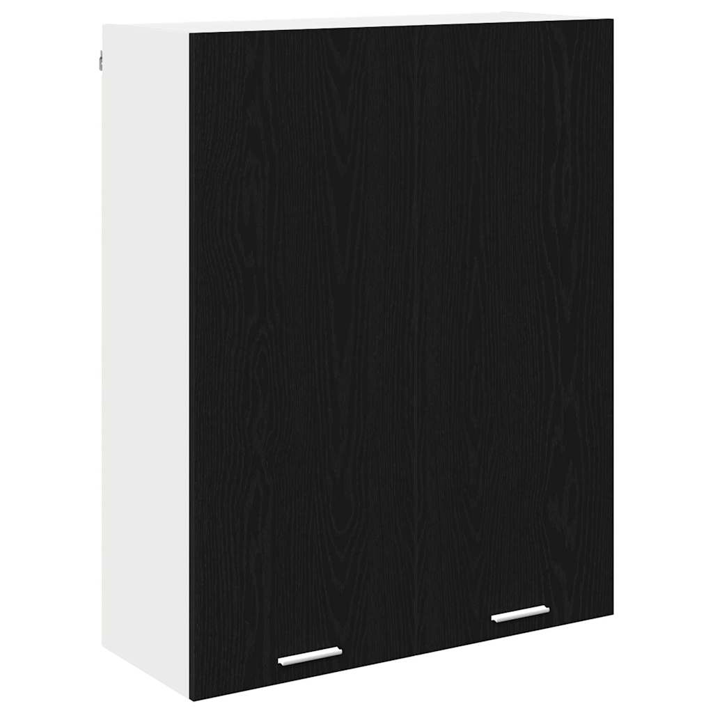 Dulap suspendat cu raft Riga Stejar Negru 80 x 31 x 100 cm