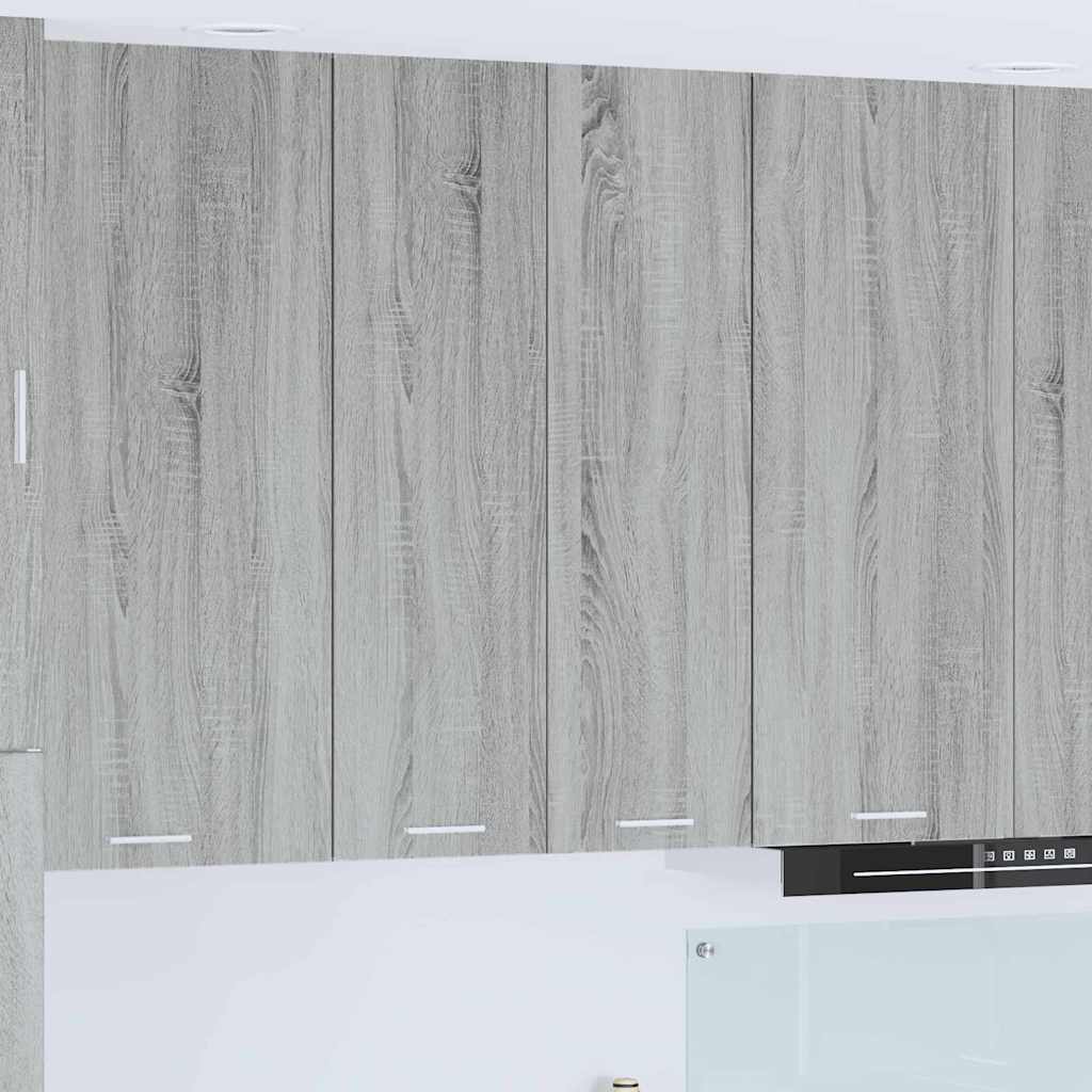 Dulap suspendat Riga Gri Sonoma 60 x 31 x 100 cm Lemn compozit — imaginea 2
