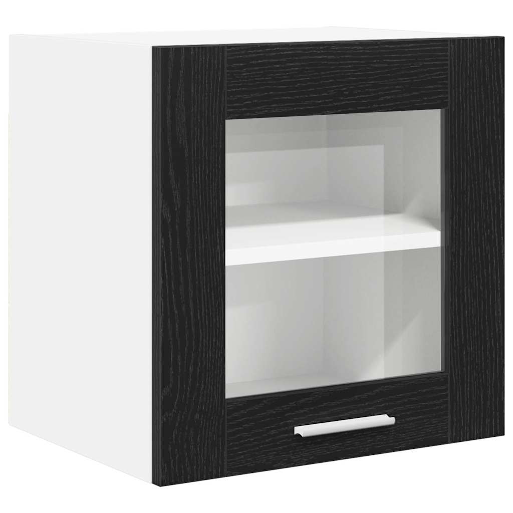 Dulap suspendat Riga Stejar Negru 40 x 31 x 40 cm Lemn compozit