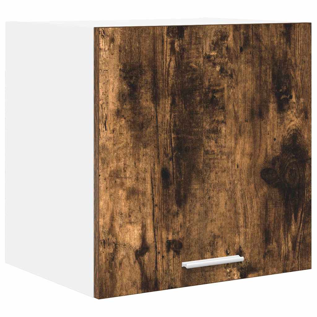 Dulap suspendat Riga Stejar afumat si alb 40 x 31 x 40 cm
