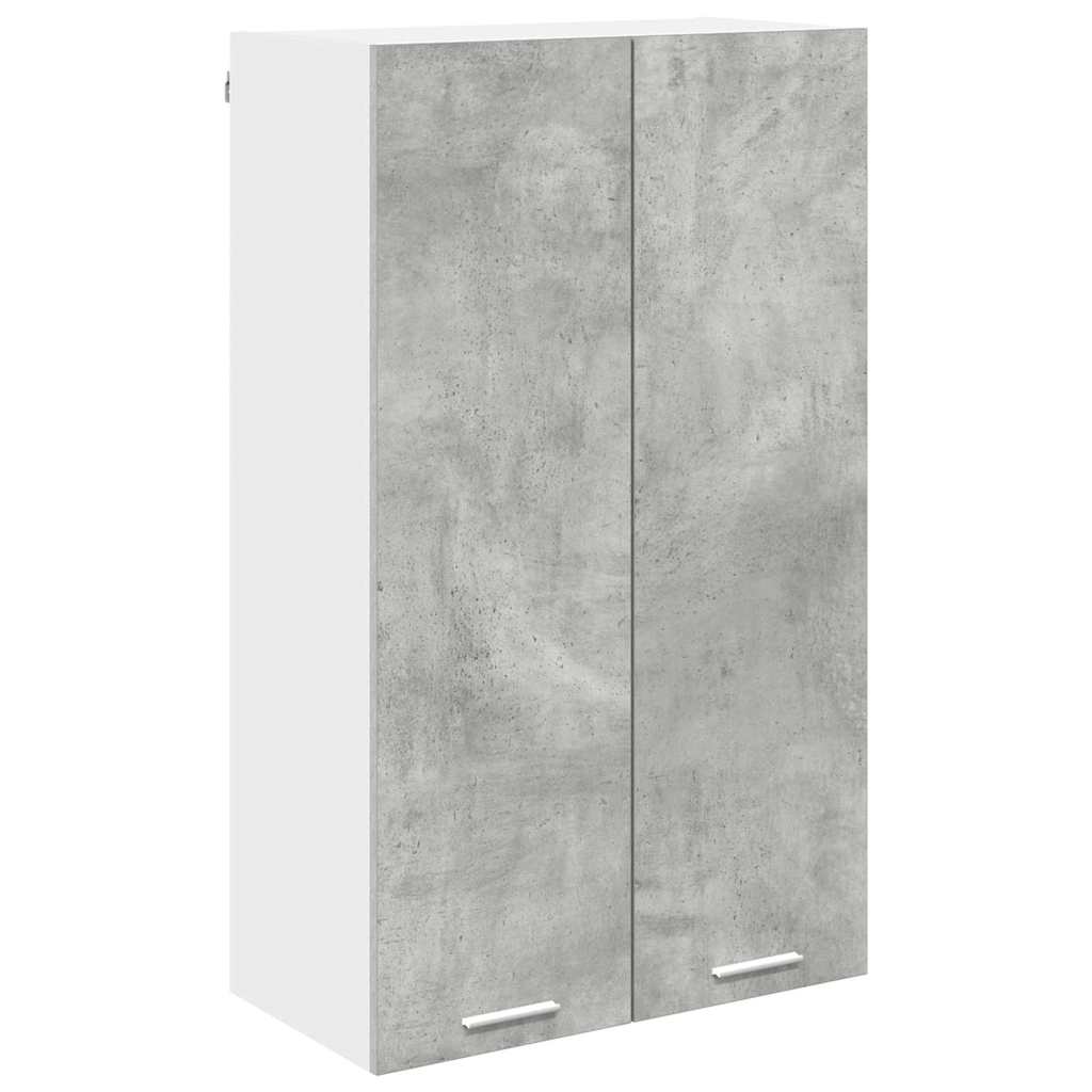 Dulap suspendat cu raft Riga Gri din beton 60 x 31 x 100 cm