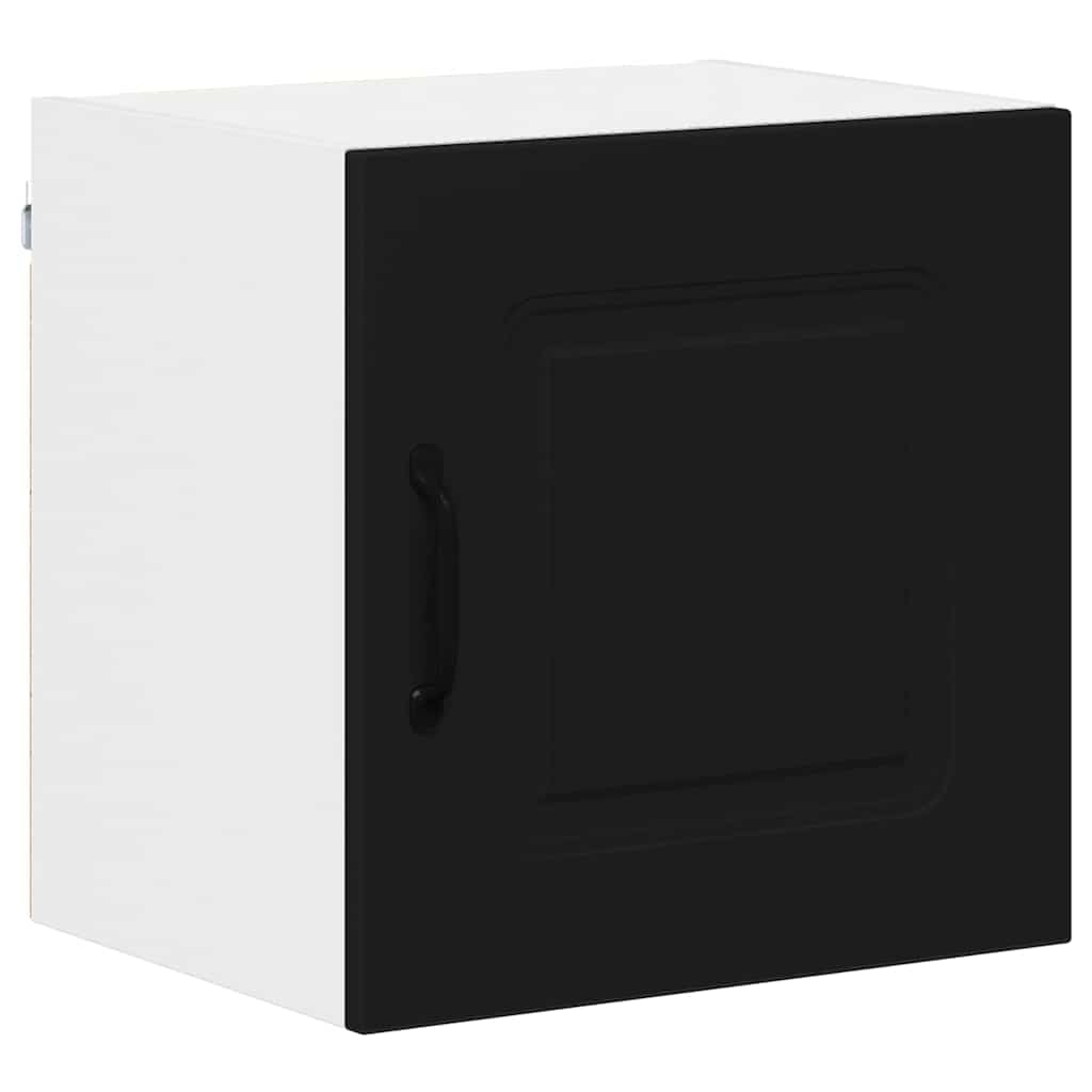 Dulap suspendat de bucatarie cu raft Negru 40 x 31 x 40 cm