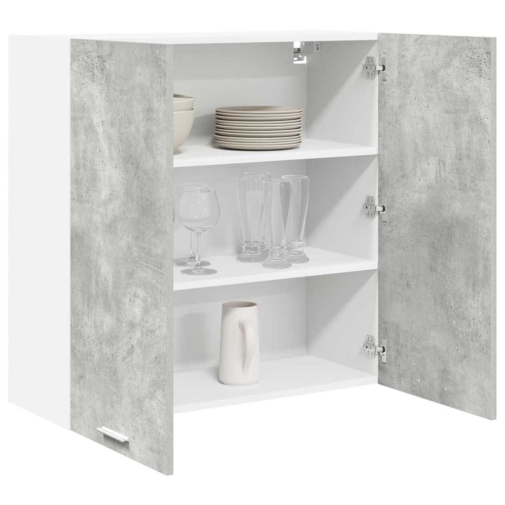 Dulap suspendat cu raft Riga Gri din beton 80 x 31 x 80 cm — imaginea 4