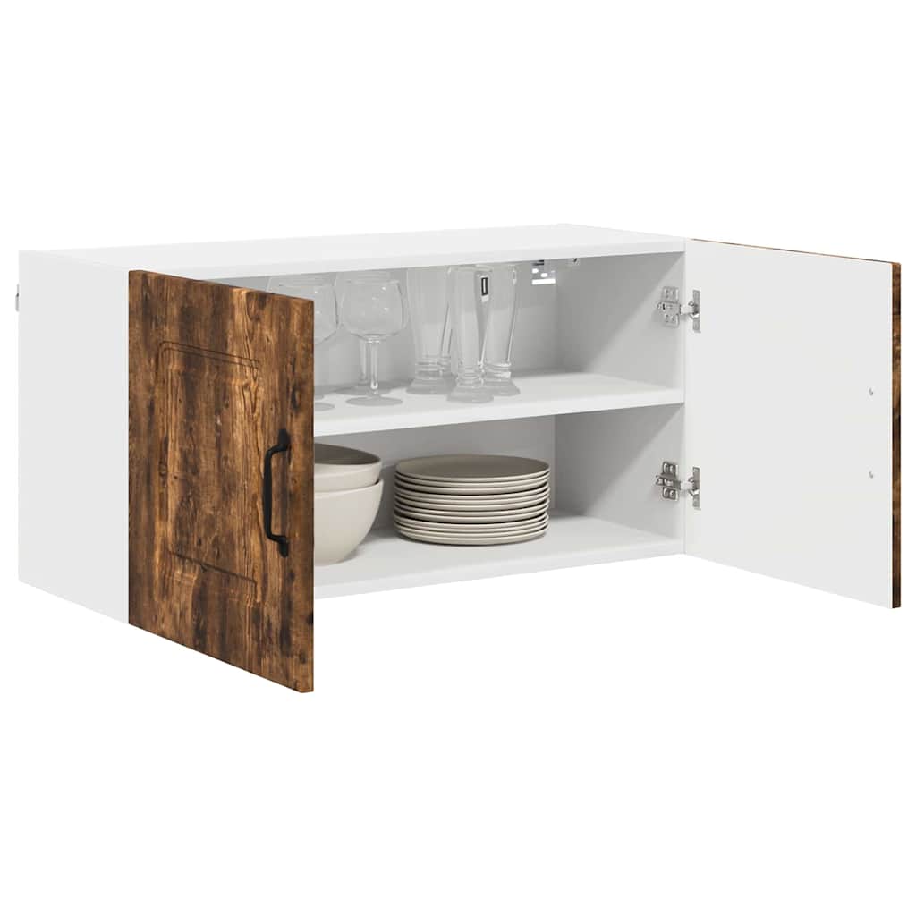 Dulap suspendat de bucatarie Stejar fumuriu 80 x 31 x 40 cm — imaginea 4