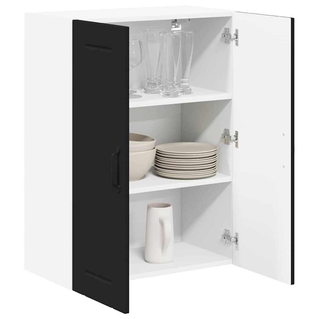 Dulap suspendat de bucatarie cu raft Negru 60 x 31 x 80 cm — imaginea 4