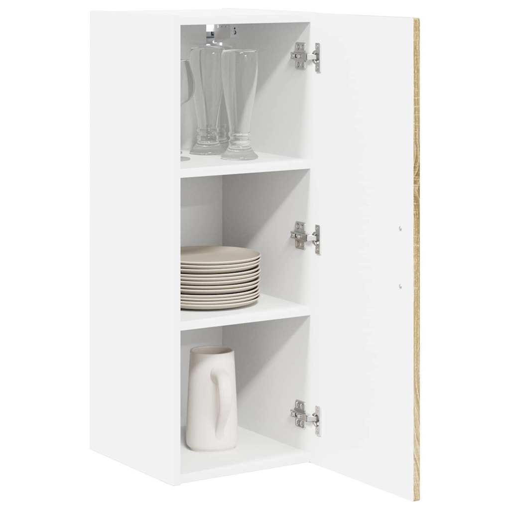 Dulap suspendat de bucatarie cu raft 2 pcs Stejar Sonoma — imaginea 4