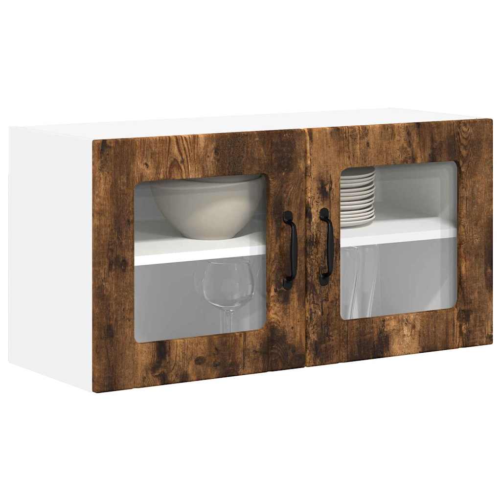 Dulap suspendat de bucatarie Stejar fumuriu 80 x 31 x 40 cm — imaginea 4