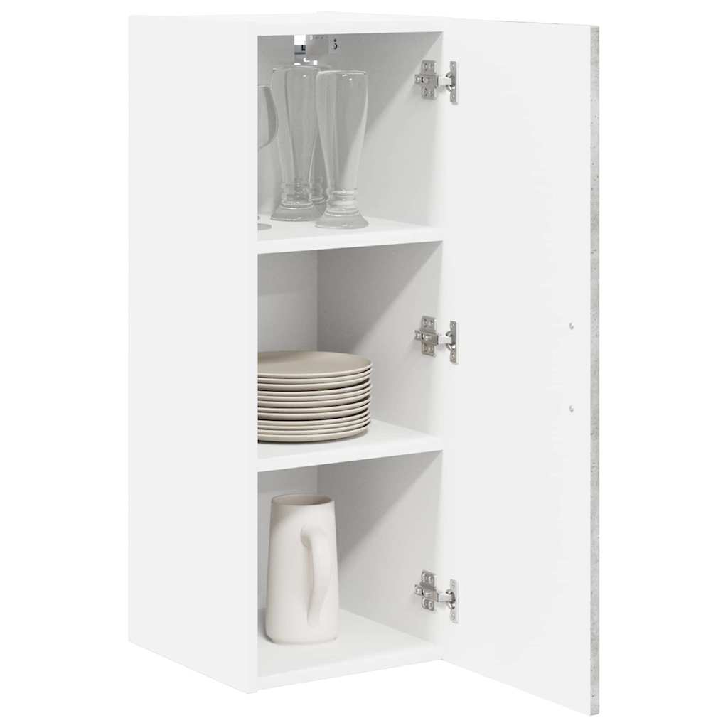 Dulap suspendat de bucatarie Gri din beton 30 x 31 x 80 cm — imaginea 4