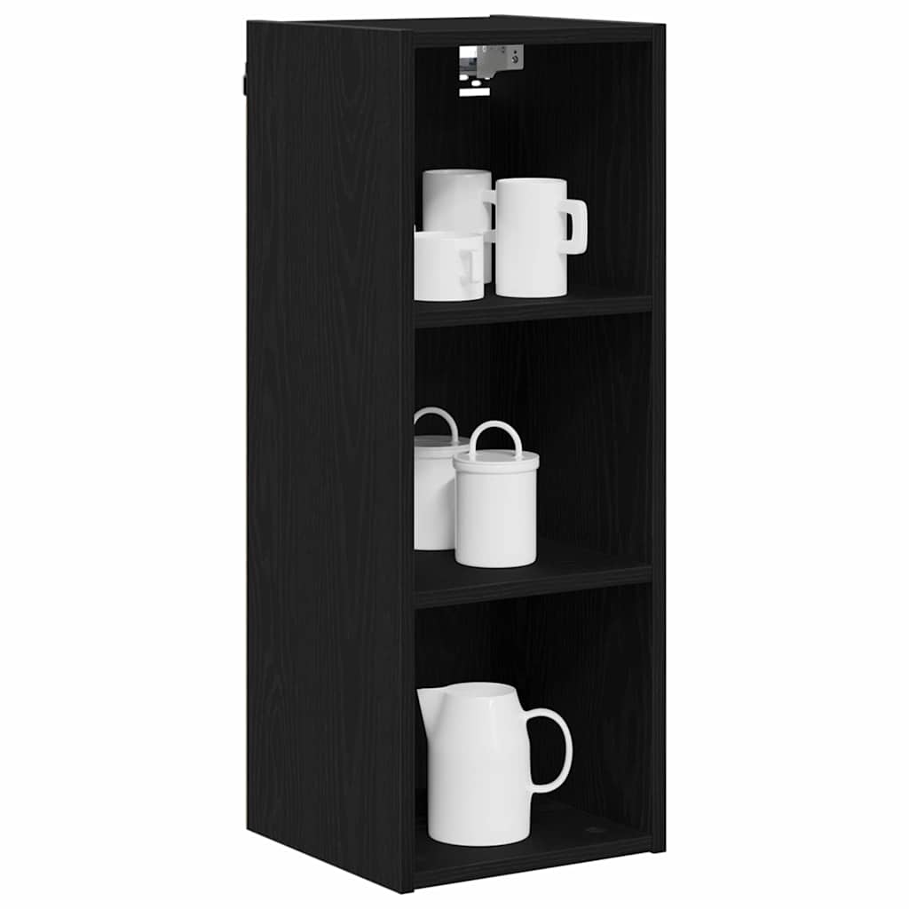 Dulap suspendat cu raft Riga Stejar Negru 30 x 29,5 x 80 cm — imaginea 4