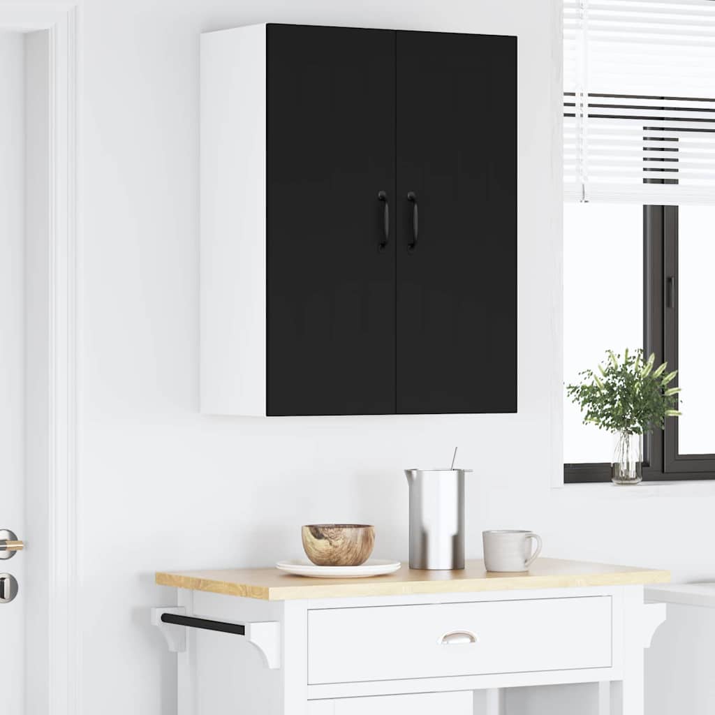 Dulap suspendat de bucatarie cu raft Negru 60 x 31 x 80 cm — imaginea 5