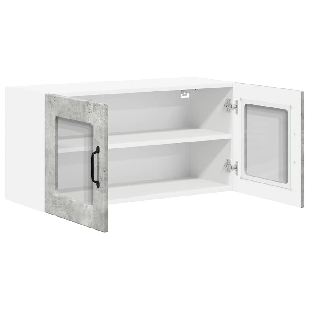 Dulap suspendat de bucatarie Gri din beton 80 x 31 x 40 cm — imaginea 6