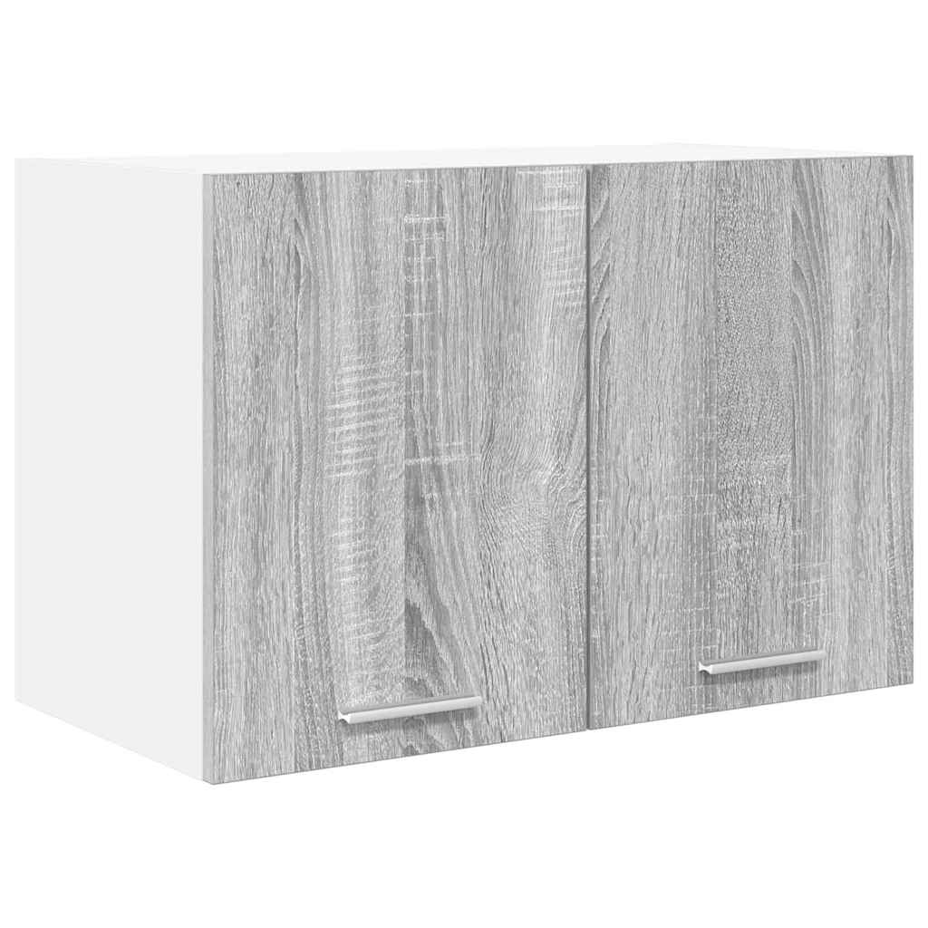 Dulap suspendat Riga 2 pcs Gri Sonoma si Alb 60 x 31 x 40 cm — imaginea 7