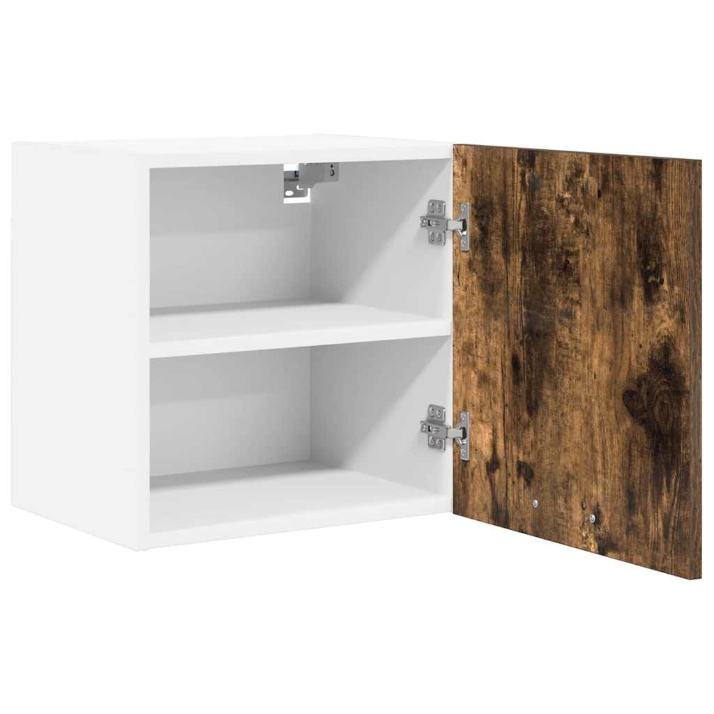 Dulap suspendat Riga Stejar afumat si alb 40 x 31 x 40 cm — imaginea 6