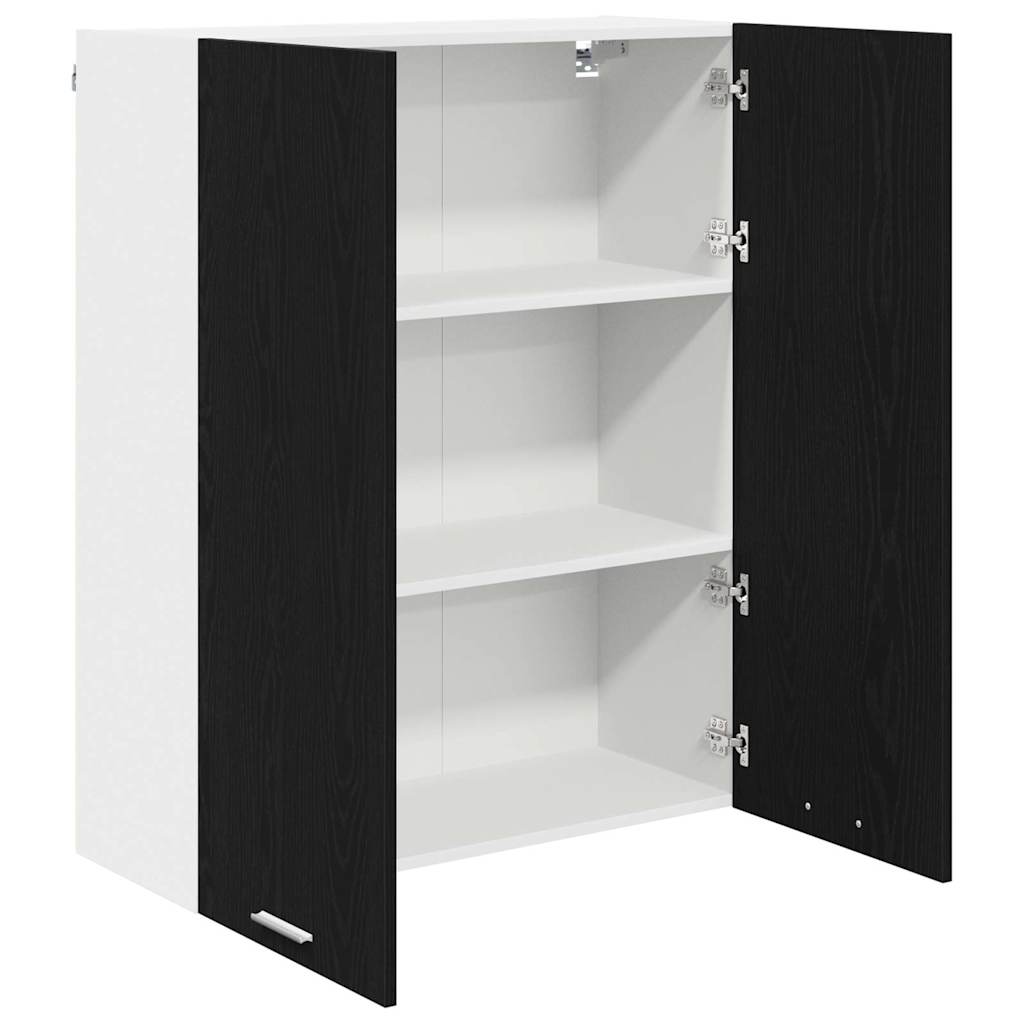 Dulap suspendat cu raft Riga Stejar Negru 80 x 31 x 100 cm — imaginea 6