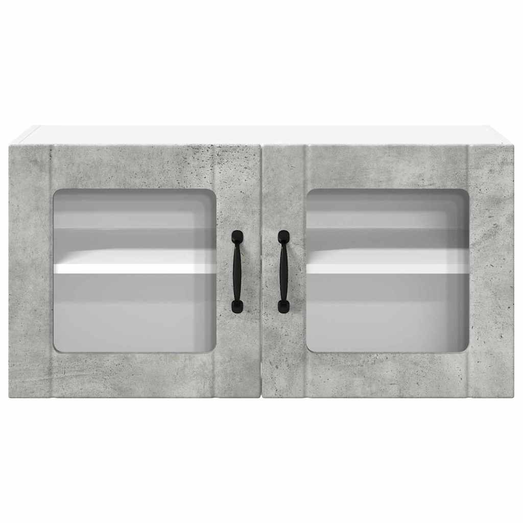 Dulap suspendat de bucatarie Gri din beton 80 x 31 x 40 cm — imaginea 7