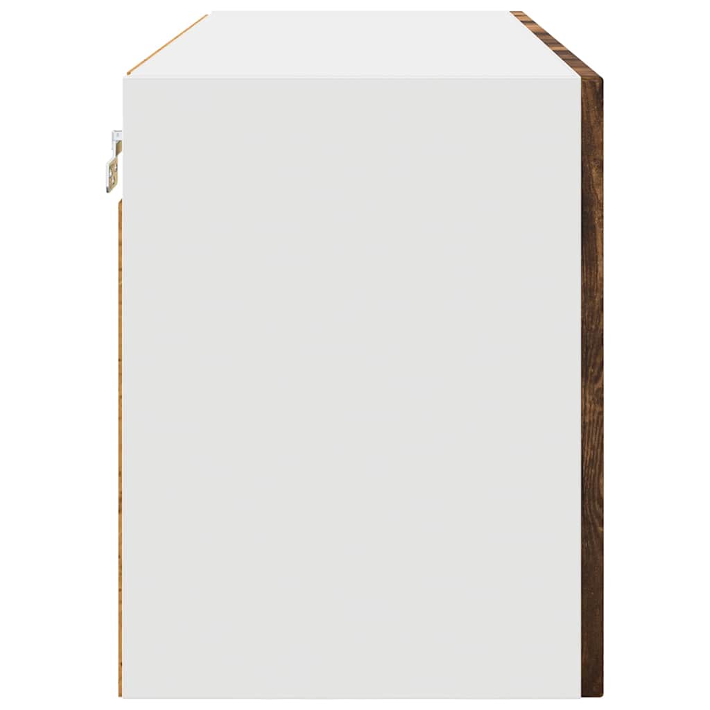 Dulap suspendat de bucatarie Stejar fumuriu 80 x 31 x 40 cm — imaginea 8